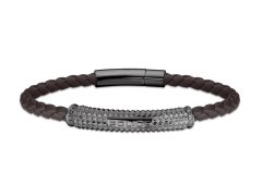 Police Stylový kožený náramek Hardware PEAGB2214903