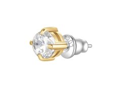 Luca Barra Pozlacená single náušnice s&nbsp;čirým zirkonem OK1468/OK1472 0,5 cm