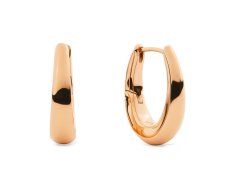Daniel Wellington Pozlacené oválné náušnice Flow DW00402079 2 cm
