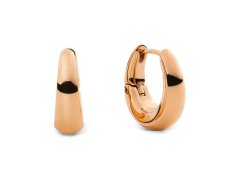 Daniel Wellington Pozlacené oválné náušnice Flow DW00402079 1,5 cm