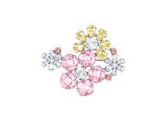 Preciosa Květinová brož s&nbsp;křišťálem Preciosa Florita Bloom Pop 2649 70