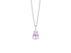 Preciosa Jemný náhrdelník s fialkovým křišťálem Sweet Drop Candy 2468 56