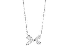 Preciosa Něžný stříbrný náhrdelník Mašlička Tender Bow Glamour 5408 00