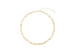 Preciosa Luxusní pozlacený náhrdelník s&nbsp;křišťálem Preciosa Lunara Spotlight 2577Y00