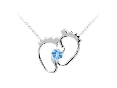 Preciosa Něžný stříbrný náhrdelník New Love s kubickou zirkonií Preciosa 5191 67