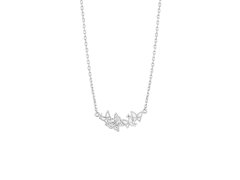Preciosa Něžný stříbrný náhrdelník s motýlky Butterfly Waltz Candy 5398 00