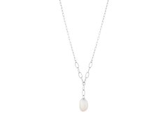 Preciosa Něžný stříbrný náhrdelník s pravou perlou Pearl Heart 5356 01
