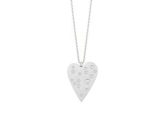 Preciosa Ocelový náhrdelník s kubickými zirkony Heart Beat Glamour 7478 00