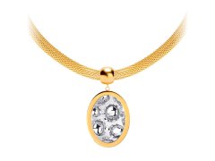 Preciosa Ocelový náhrdelník s třpytivým přívěskem Idared 7360Y00
