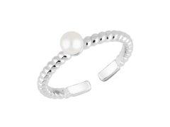 Preciosa Originální stříbrný prsten s říční perlou Pearl Passion 6158 01 56 mm
