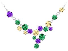 Preciosa Pestrobarevný stříbrný náhrdelník Vitis 5287 70