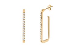 Preciosa Pozlacené náušnice s&nbsp;kubickou zirkonií Auris Spotlight 7504Y00
