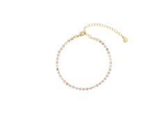 Preciosa Pozlacený tenisový náramek s&nbsp;českým křišťálem Preciosa Skyline Spotlight 2619Y69