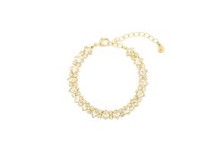 Preciosa Pozlacený náramek s&nbsp;čirým českým křišťálem Preciosa Lunara Spotlight 2578Y00