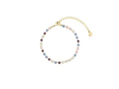 Preciosa Pozlacený tenisový náramek s&nbsp;barevným křišťálem Preciosa Skyline Spotlight 2620Y56