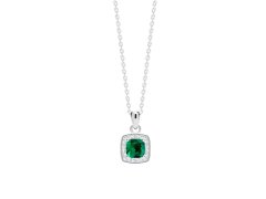 Preciosa Překrásný stříbrný náhrdelník Minas Crystal Treasures 5312 66 (řetízek, přívěsek)