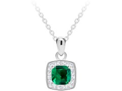 Preciosa Překrásný stříbrný náhrdelník Minas 5312 66 (řetízek, přívěsek)