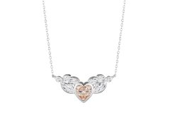 Preciosa Romantický stříbrný náhrdelník s kubickou zirkonií Preciosa All I Love 5273 61