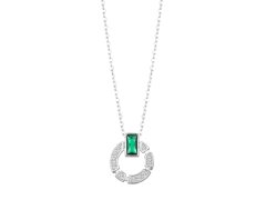 Preciosa Slušivý stříbrný náhrdelník Sublimes s kubickou zirkonií Preciosa 5390 66