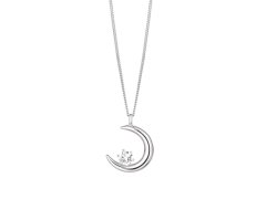 Preciosa Stříbrný náhrdelník Měsíc PURE 5381 00 (řetízek, přívěsek)
