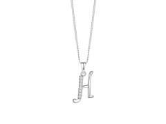 Preciosa Stříbrný náhrdelník písmeno "H" 5380 00H (řetízek, přívěsek)