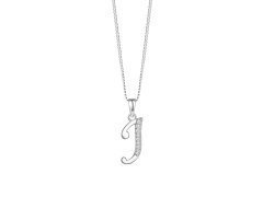 Preciosa Stříbrný náhrdelník písmeno "J" 5380 00J (řetízek, přívěsek)
