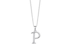 Preciosa Stříbrný náhrdelník písmeno "P" 5380 00P (řetízek, přívěsek)