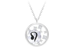 Preciosa Stříbrný náhrdelník s českým křišťálem Lev Sparkling Zodiac 6150 88 (řetízek, přívěsek)