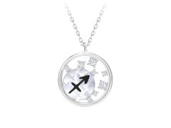Preciosa Stříbrný náhrdelník s českým křišťálem Střelec Sparkling Zodiac 6150 92 (řetízek, přívěsek)