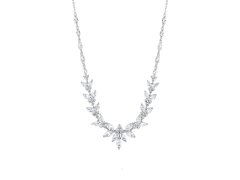 Preciosa Stříbrný náhrdelník s&nbsp;kubickou zirkonií Majestic Bloom Pop 5450 00