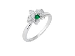 Preciosa Okouzlující stříbrný prsten Evergreen Royal Lagoon 5442 66 56 mm