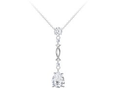 Preciosa Úžasný stříbrný náhrdelník Mongona s kubickou zirkonií Preciosa 5324 00