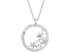 Preciosa Výrazný ocelový náhrdelník Virgo 7340 10