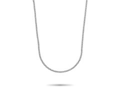 Rebel a Rose Dámský korálkový náhrdelník Silver Shine RR-NL045-S-40