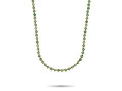 Rebel a Rose Korálkový náhrdelník Mix Green Adventure Gold RR-NL048-G-40