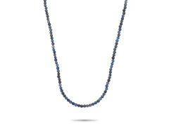 Rebel a Rose Pánský korálkový náhrdelník Midnight Blue RR-NL037-S-55