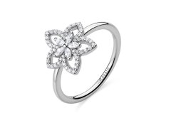 Rosato Dámský stříbrný prsten Květina se zirkony Gaia RZGA98 58 mm