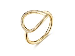 Rosato Designový pozlacený prsten Sofia RZSO40 54 mm