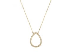 Rosato Jemný pozlacený náhrdelník s&nbsp;kubickými zirkony Kapka Sofia RZSO06