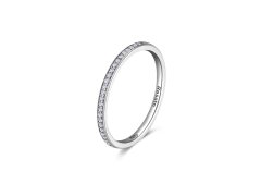 Rosato Minimalistický stříbrný prsten se zirkony Allegra RZA029 56 mm