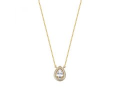 Rosato Pozlacený náhrdelník se zirkony Kapka Anna RZAN02