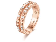 Rosato Originální bronzový prsten se zirkony Cubica RZA014 52 mm