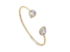 Rosato Otevřený pevný pozlacený náramek Kapka Anna RZAN18