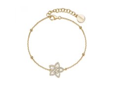 Rosato Pozlacený náramek Květina s&nbsp;kubickými zirkony Gaia RZGA89