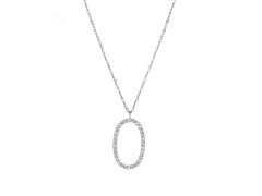 Rosato Stříbrný náhrdelník s přívěskem O Cubica RZCU15 (řetízek, přívěsek)