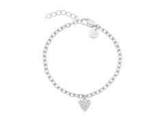 Rosefield Dámský ocelový náramek s&nbsp;krystaly Chunky Heart JBCHS-J1322