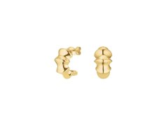 Rosefield Designové pozlacené půlkruhové náušnice Statement JESBG-J1195