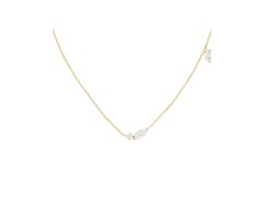 Rosefield Elegantní ocelový náhrdelník s&nbsp;krystaly JNMSG-J1306