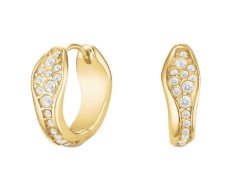 Rosefield Elegantní pozlacené kruhy s&nbsp;krystaly Pavé JEPFG-J1226