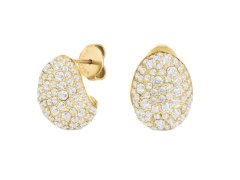 Rosefield Elegantní pozlacené náušnice s&nbsp;krystaly Mini Pavé JEMPG-J1223